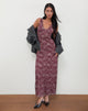 Afbeelding van Vatika Maxi Dress in Abstract Leo Spot