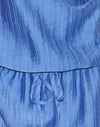 Blauw chiffon geverfde streep