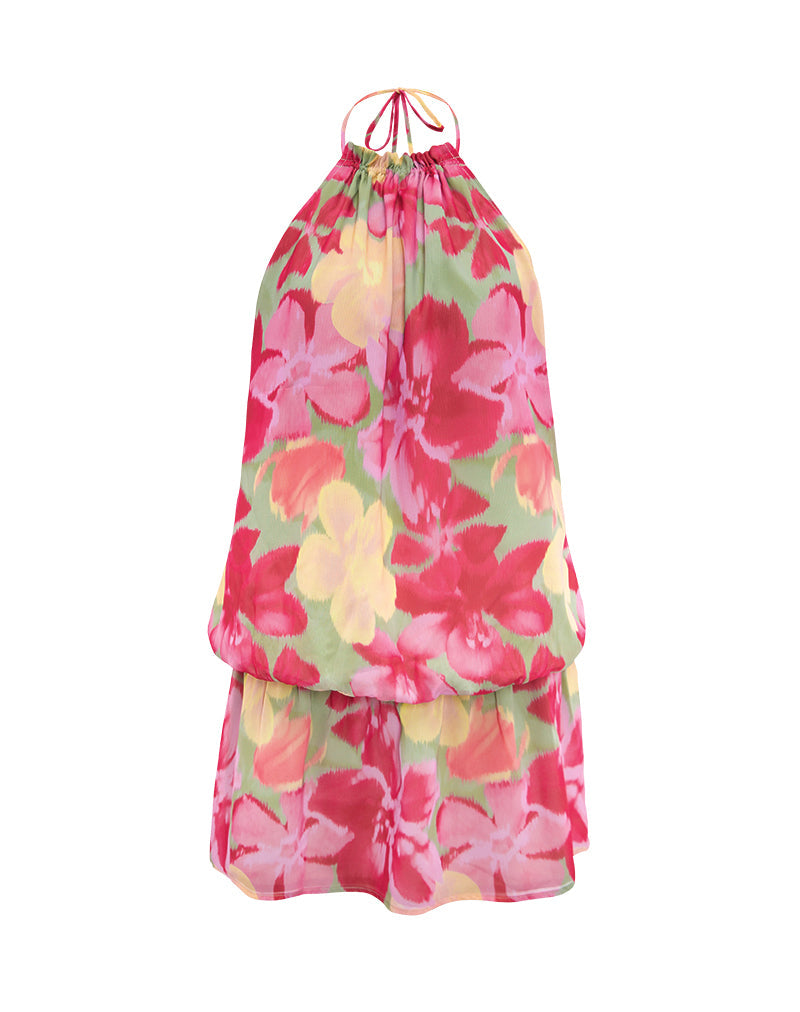 Veloria Mini Dress in gedurfde Multi Colour Floral