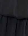 Zwart chiffon met voering