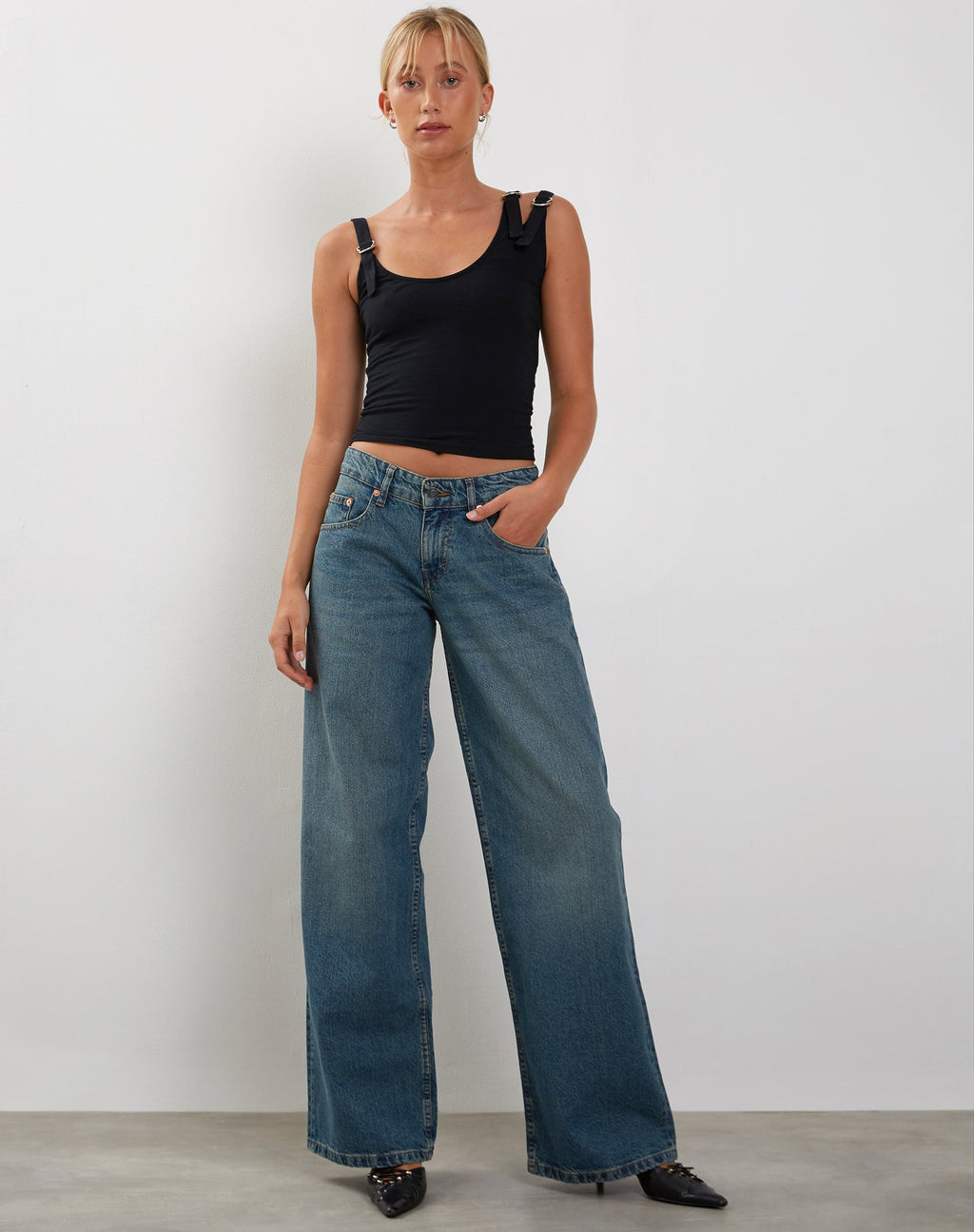 Verity Vest Top in Zwart