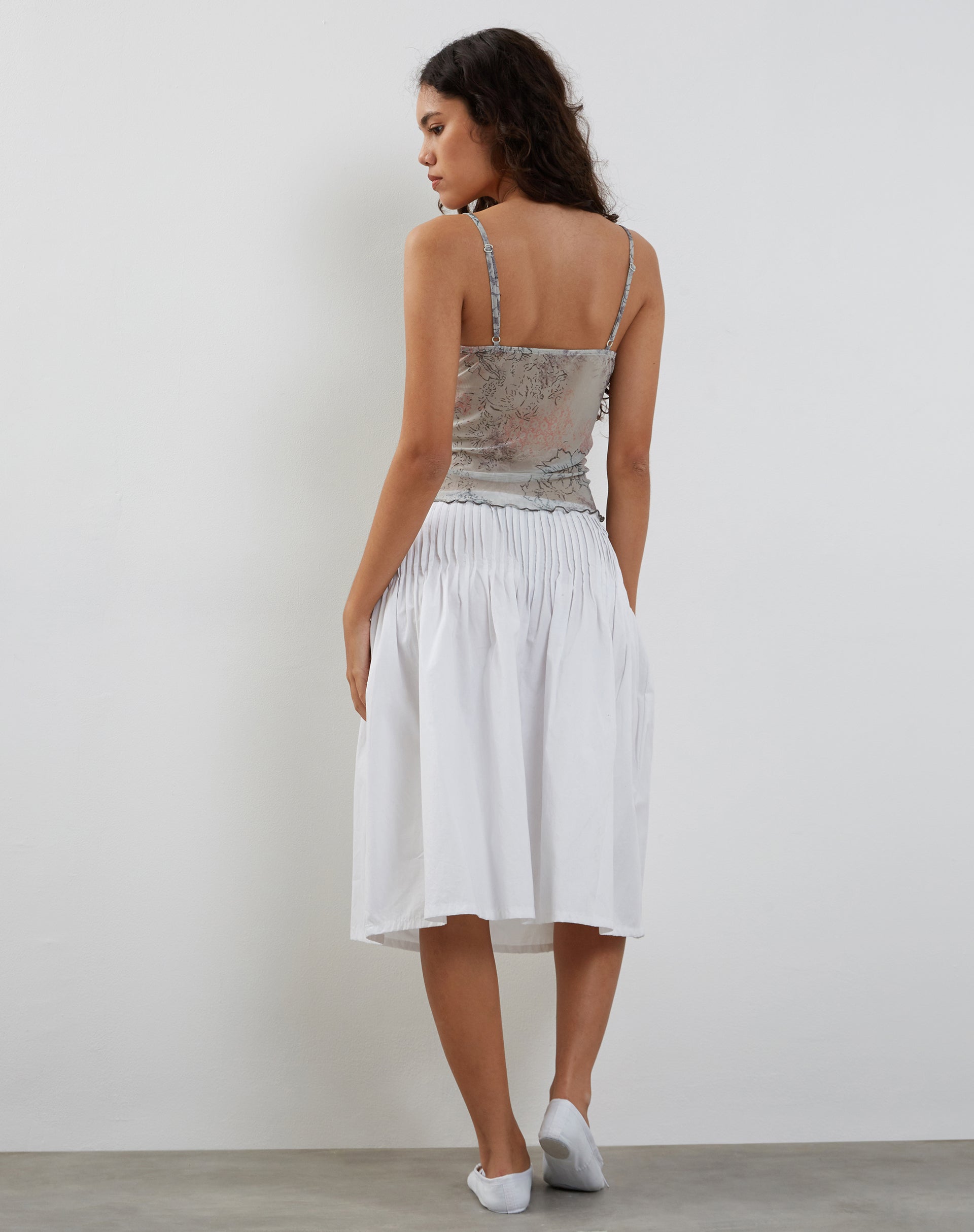 Afbeelding van Vienna Cami Top in Pastel Bloemig Kant