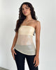 Afbeelding van Viksuni Bandeau Top in Nude Helder Getinte Disc
