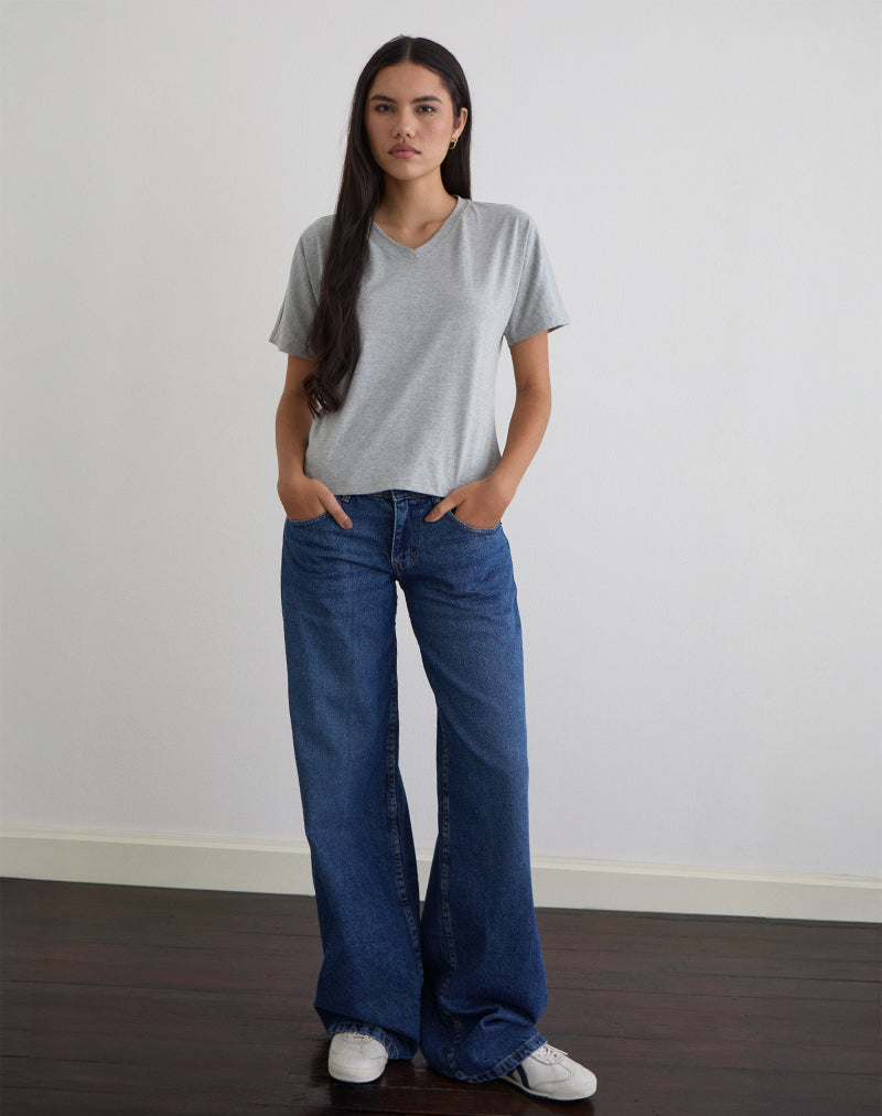 Afbeelding van Viman Top in Jersey Grijs Marl