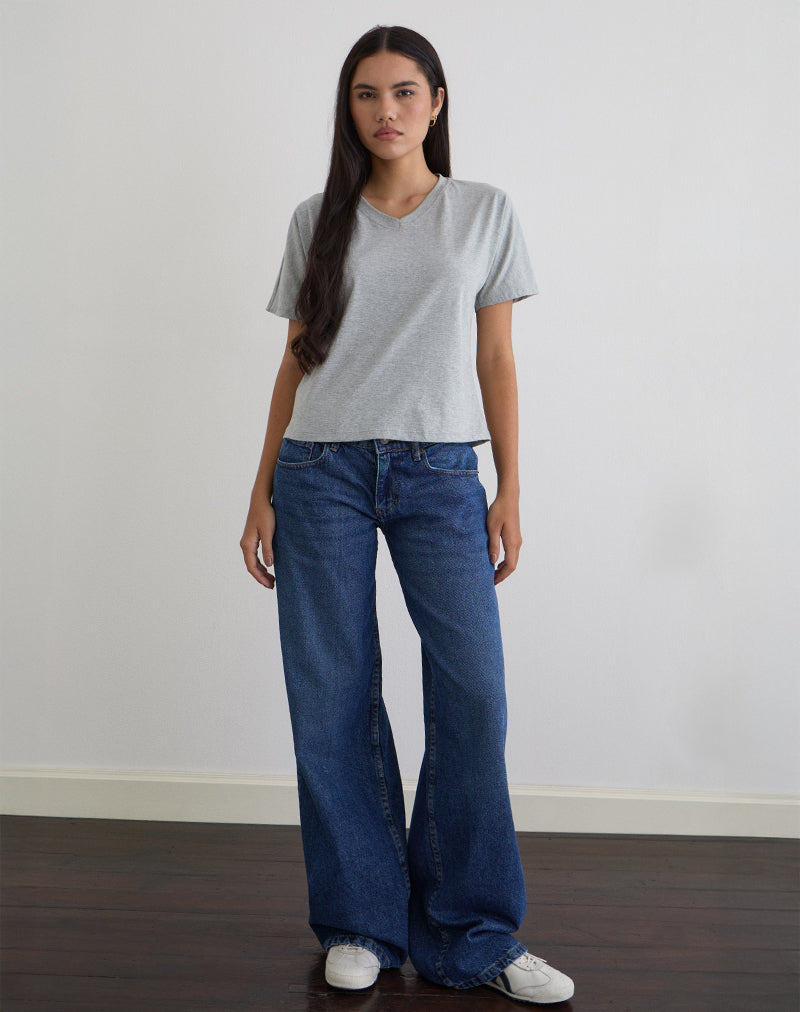 Afbeelding van Viman Top in Jersey Grijs Marl