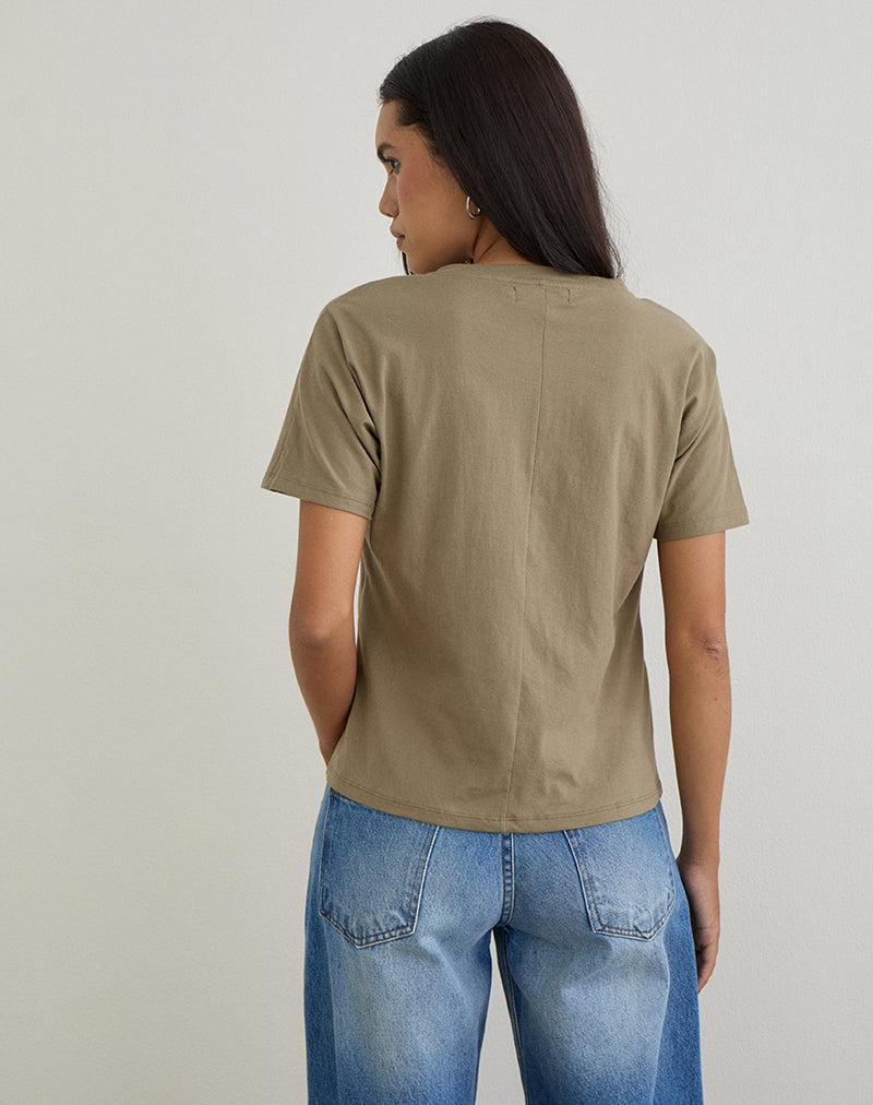 Afbeelding van Viman Top in Jersey Khaki