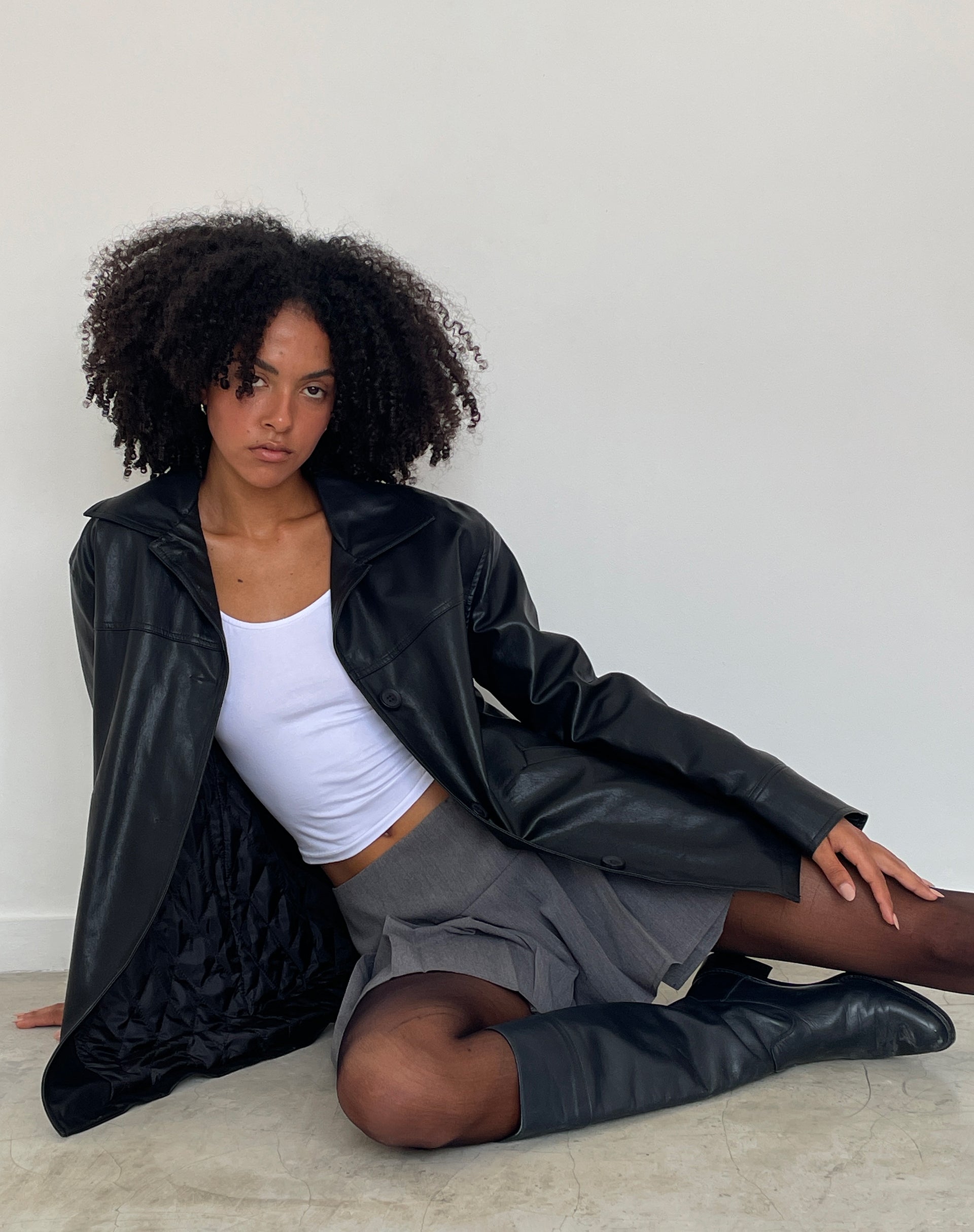 Afbeelding van Walta Jacket in PU Zwart