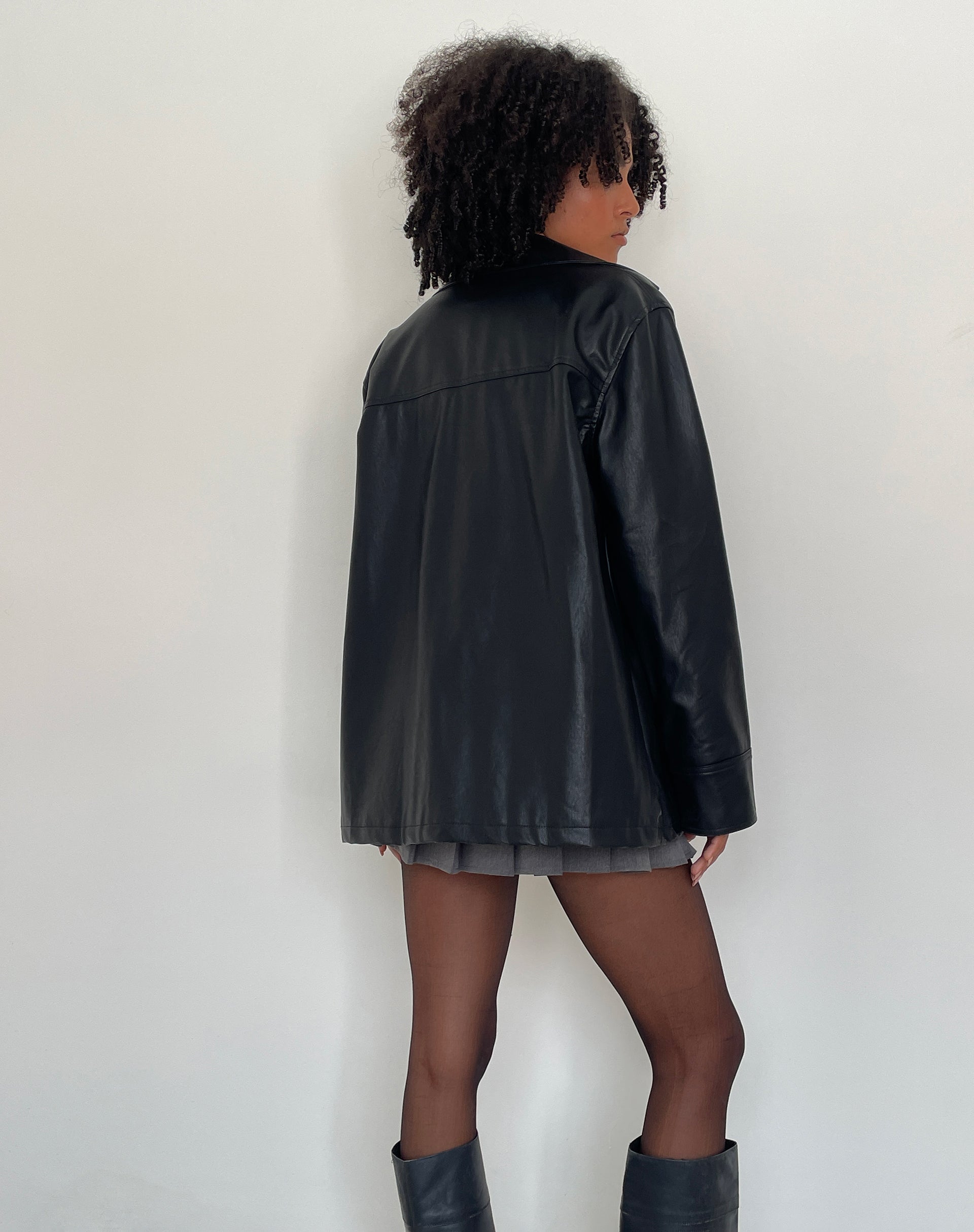 Afbeelding van Walta Jacket in PU Zwart