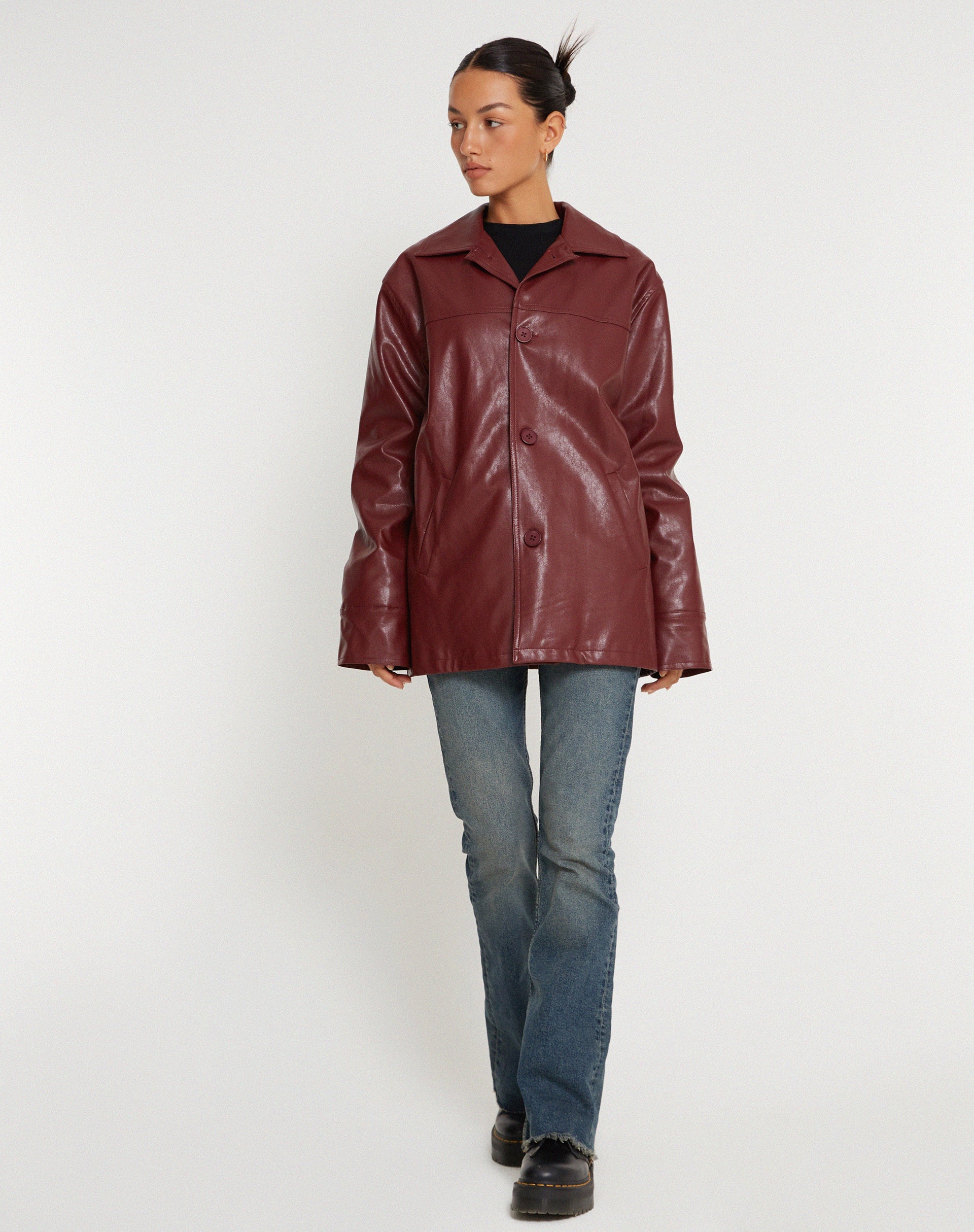 Afbeelding van Walta Jacket in PU Redwood