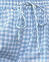 blauw geruit