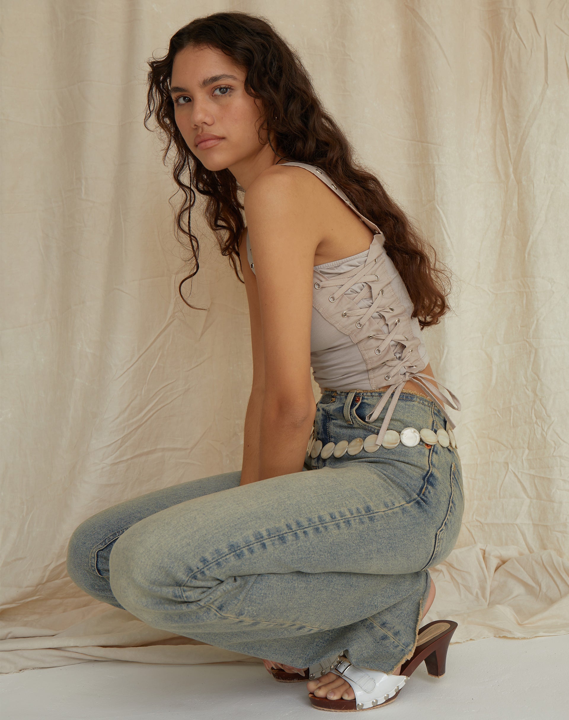 Afbeelding van Wati Crop Top in Havermelk