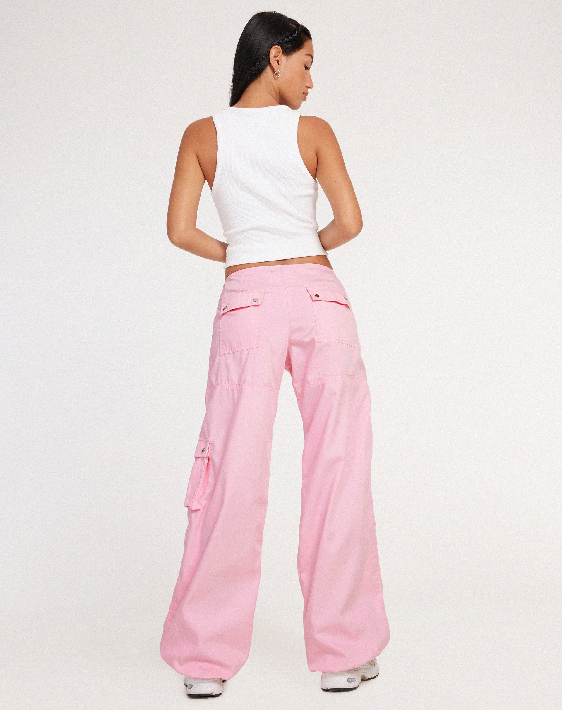 Afbeelding of Xander Cargo Broek in Cotton Drill Blush Pink