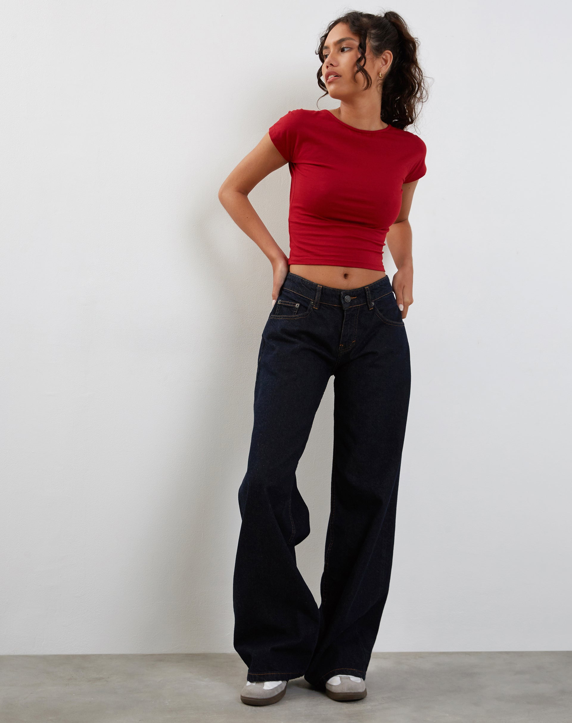 Afbeelding van Xiwang Crop Top in Adrenaline Rood