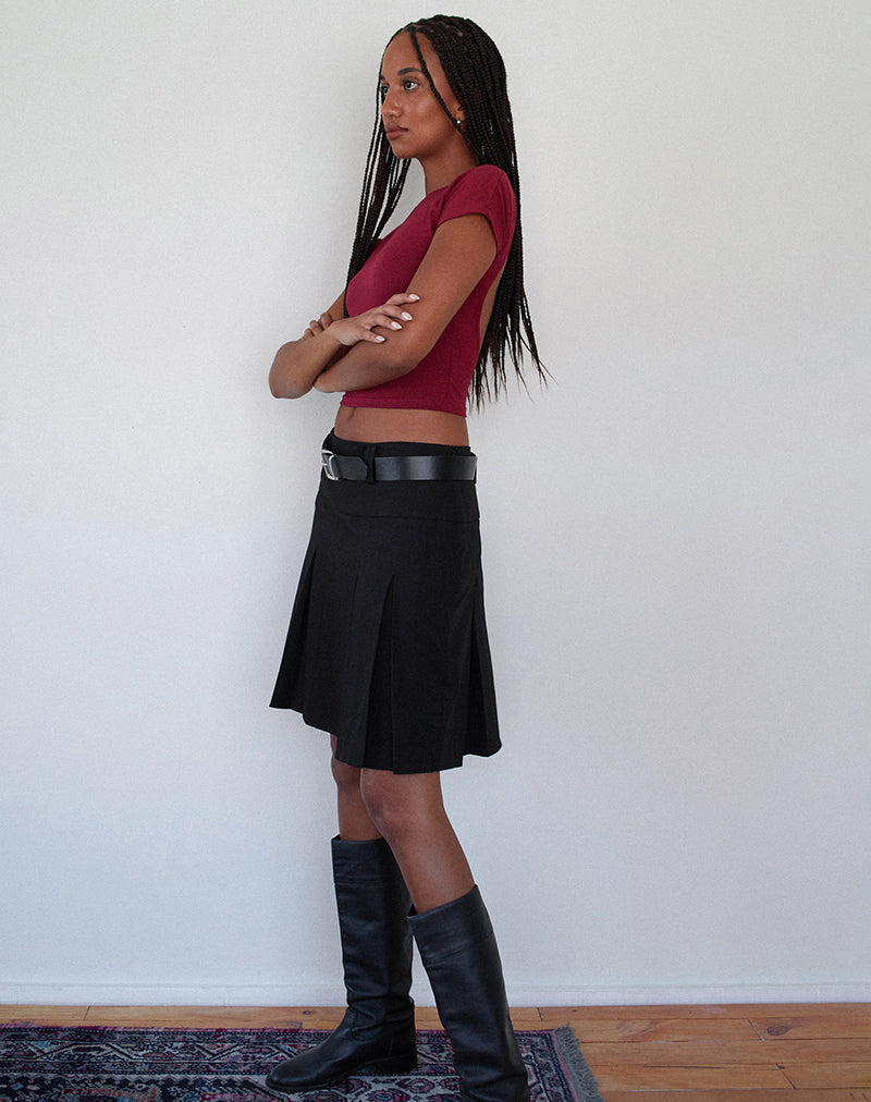 Afbeelding van Xiwang Crop Top in Bourgondië