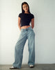 Afbeelding van Roomy Extra Wide Low Rise Jeans in Vintage Blue Wash