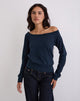 Afbeelding van Yacin Slouchy Top in Navy