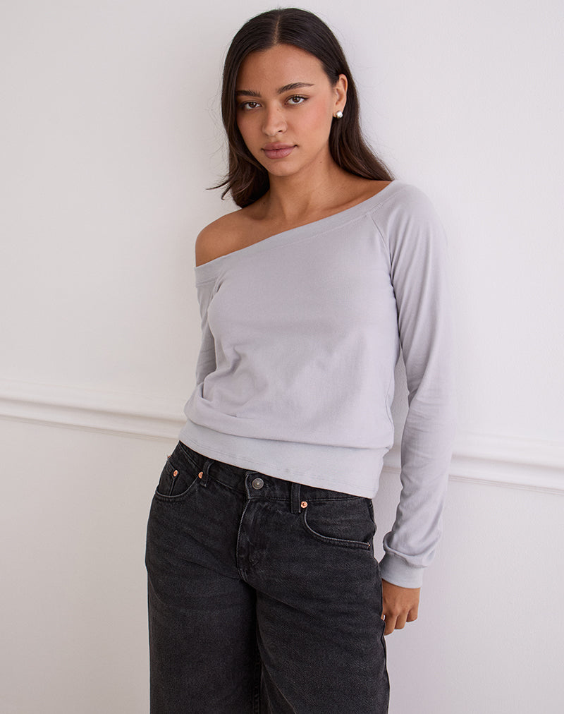 Afbeelding van Yacin Slouchy Top in Zilver