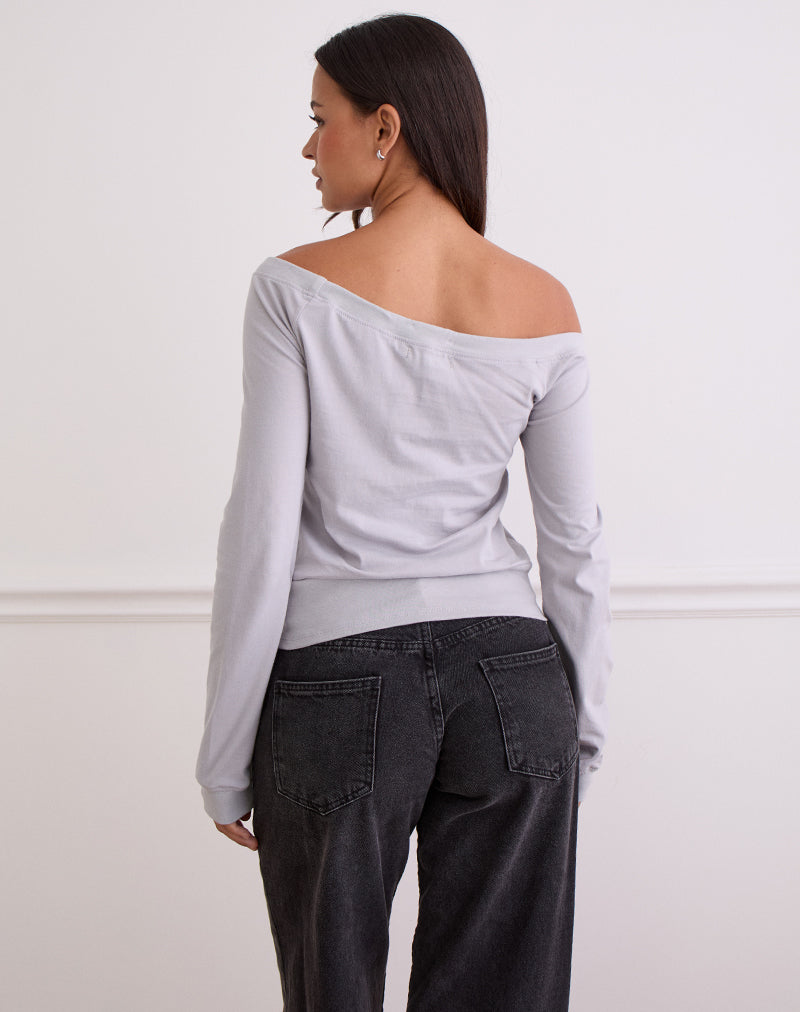 Afbeelding van Yacin Slouchy Top in Zilver