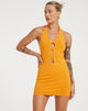 Afbeelding van Yajoh Mini Dress in Flame Orange