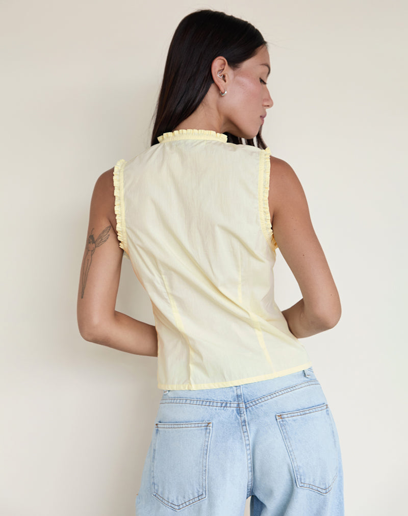 Afbeelding van Yara Blouse in Popeline Citroen