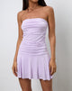 Afbeelding van Yasmin Bandeau Mini Jurk in Slinky Lila
