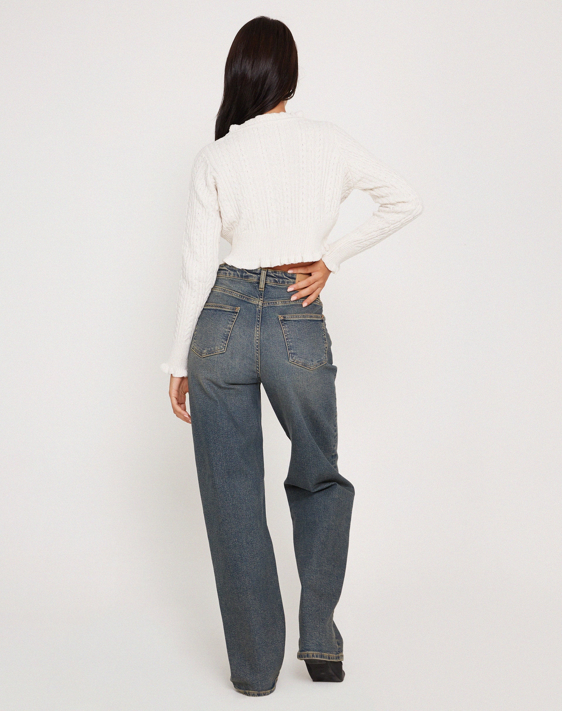 Afbeelding van Yasona Button Up Cardi in Ivoor