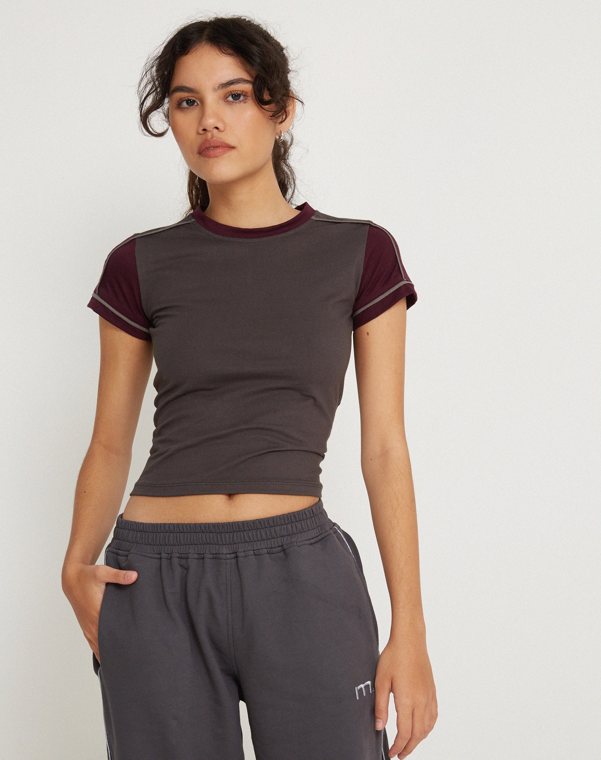 Afbeelding van Sivan Tee in Beluga Oxblood Cloudburst