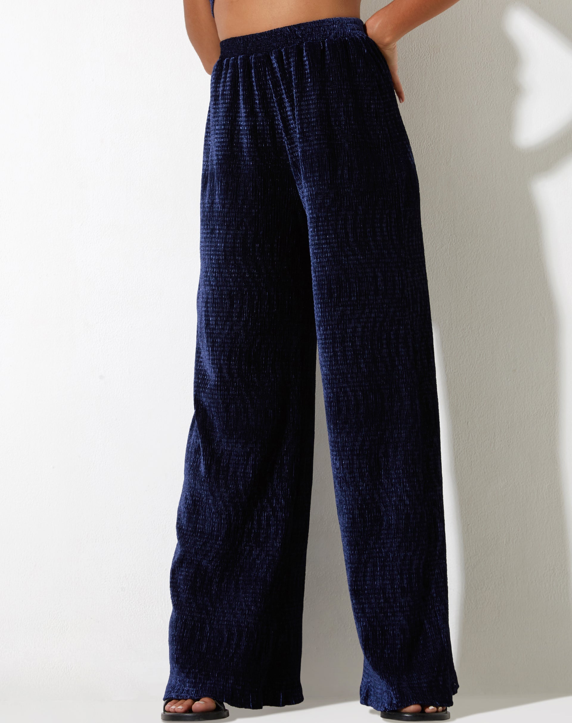 Afbeelding van Obeli broek in fluweel marine