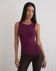 Afbeelding van Ymir Vest Top in Rayon Jersey Dieppaars
