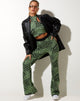 Afbeelding van Yuana broek in Geo Polka Arcadian groen