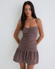 Afbeelding van Yuha Mini Jurk met Knopen in Diep Taupe