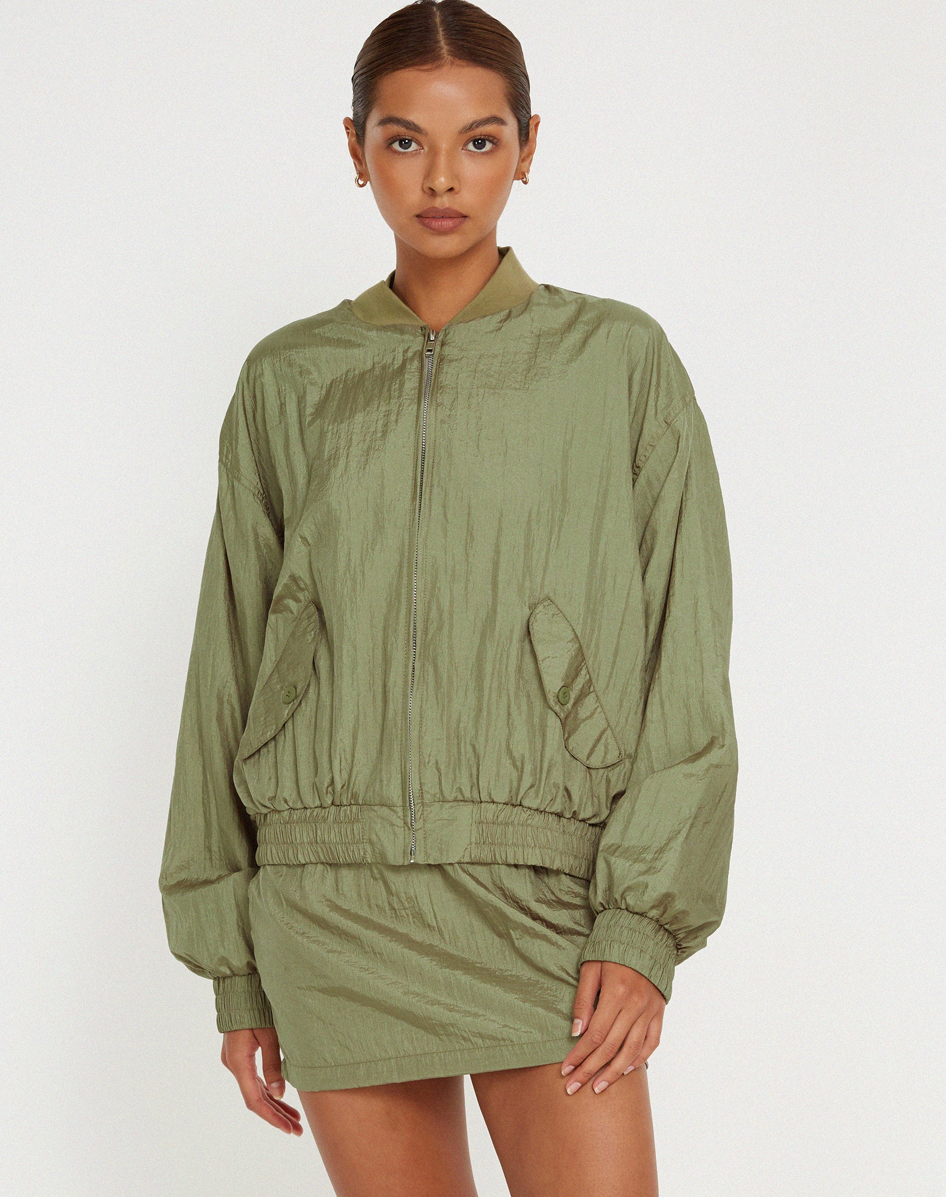 Afbeelding van Yuu Shell Jacket in Zilvergroen