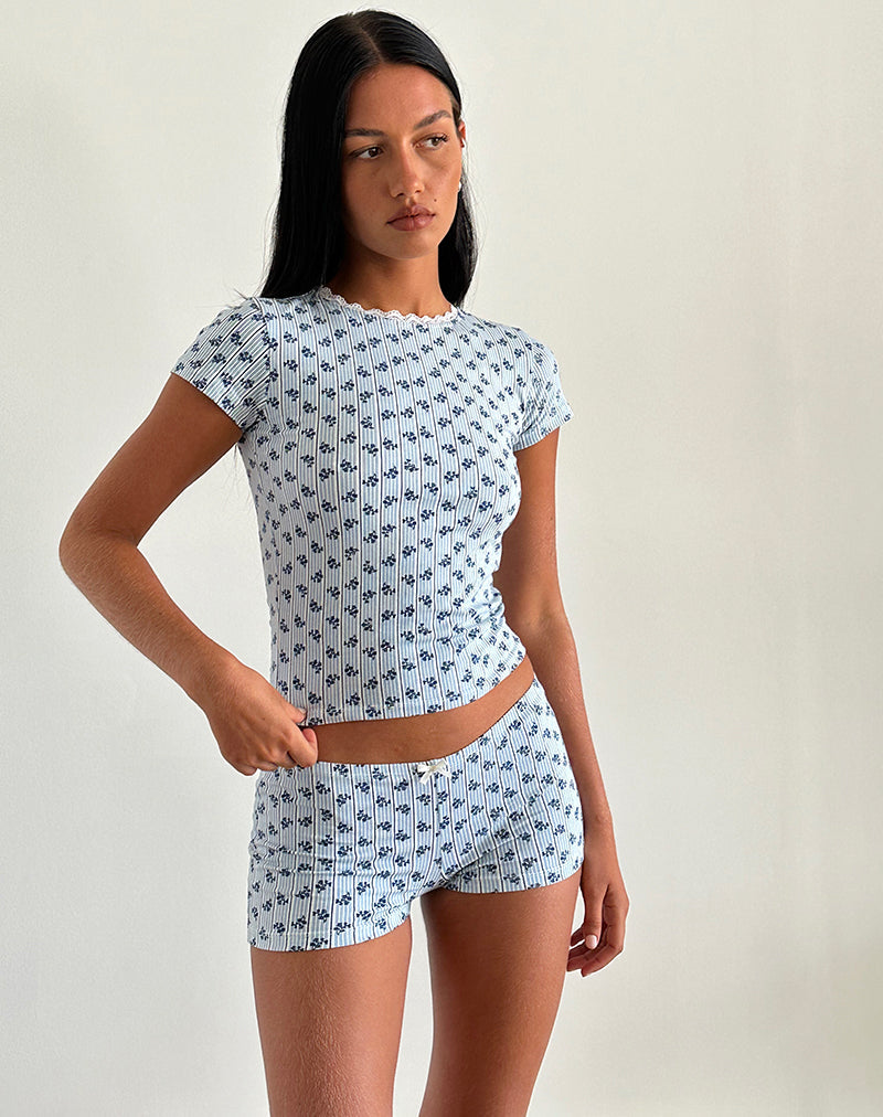 Afbeelding van Ritulia Short in Bloemenstreep