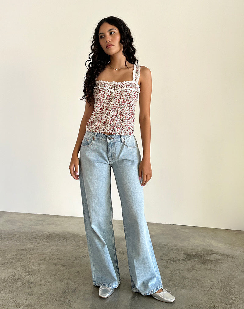 Afbeelding van Zarinata Cami Top in Pretty Ditsy