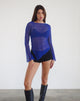 Afbeelding van Zartina Top in Sheer Texture Blue