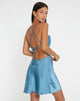 Afbeelding van Zenita Mini Dress in Satin Slate