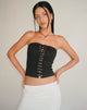 Afbeelding van Ziggy Kanten Bandeau Top in Zwart