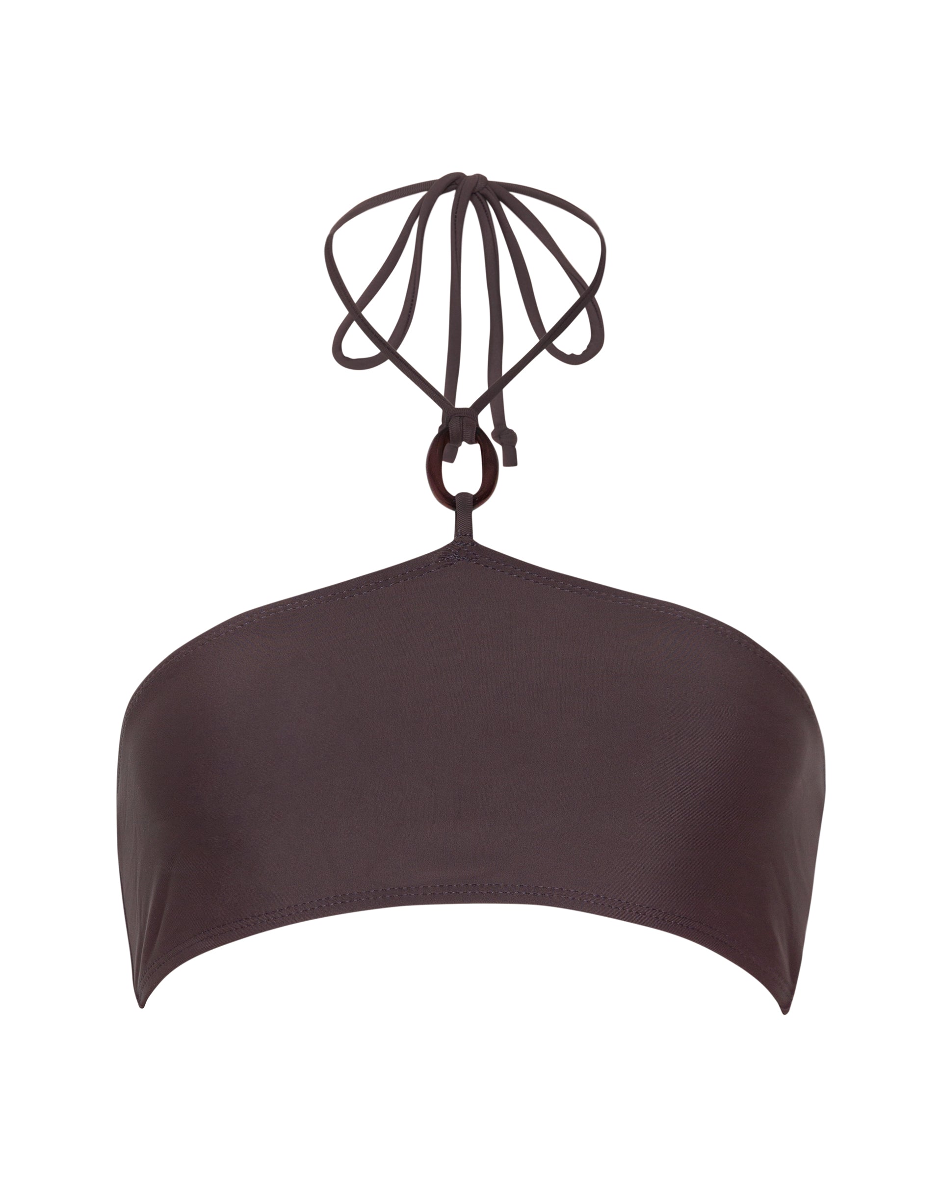 Afbeelding van Zymo Kralen Bikini Top in Koffie