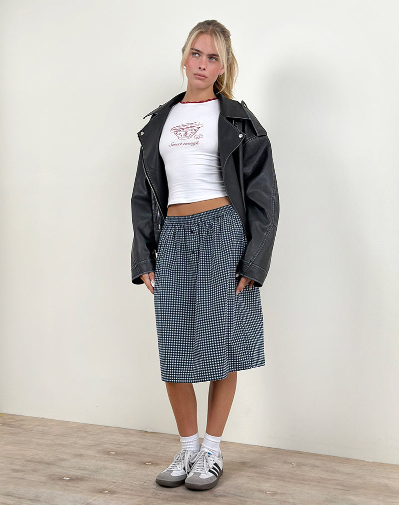 Afbeelding van Zyzy Baby Tee in Wit met Sweet Enough Graphic