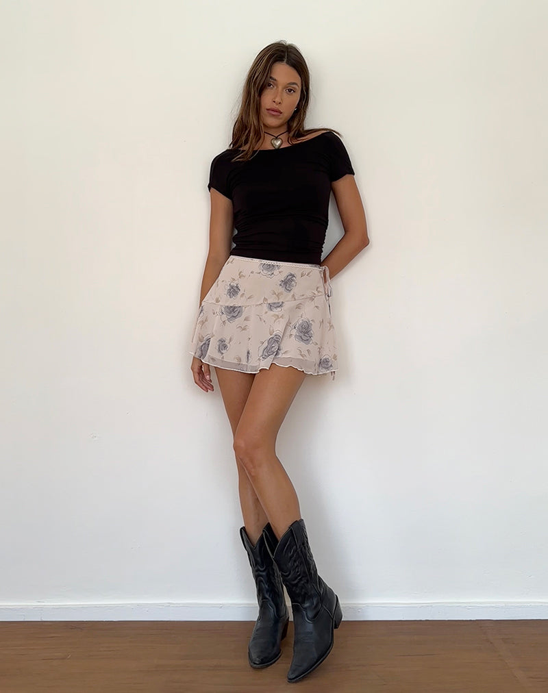 Afbeelding van Athalia minirok in Wild Rose Blue