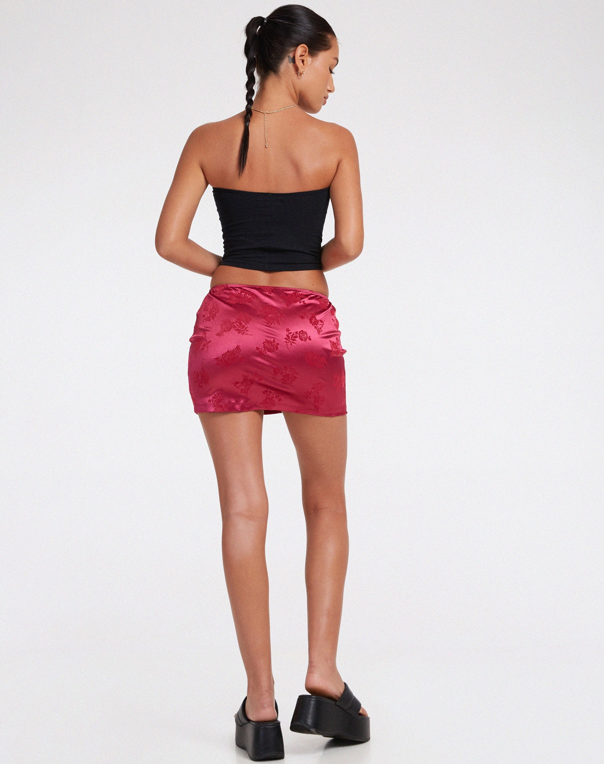 Afbeelding van Guida minirok in Rose Flock Magenta