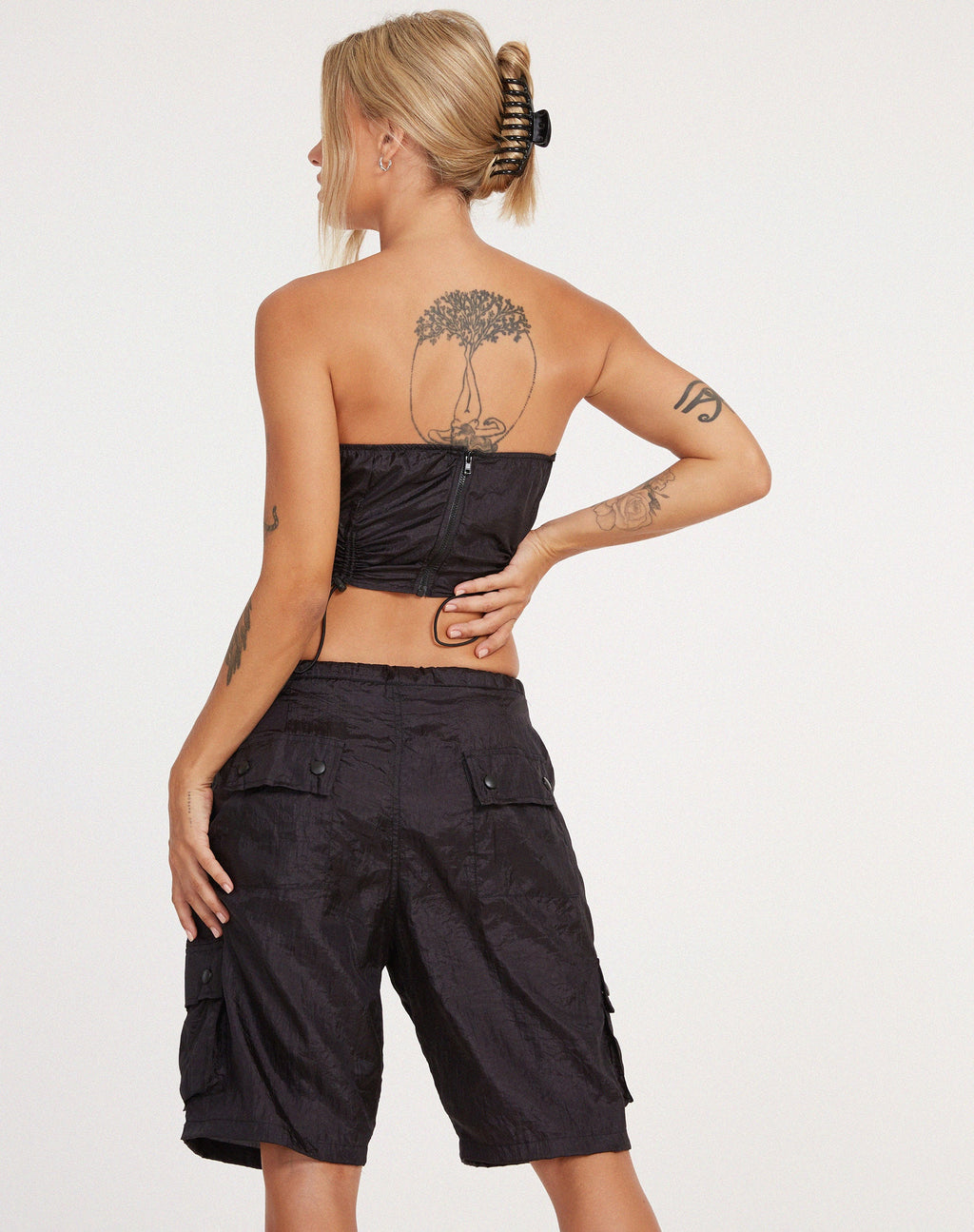 Isao Bandeau Top in Zwart