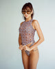 Afbeelding van Bika Top in 90's Geo Brown