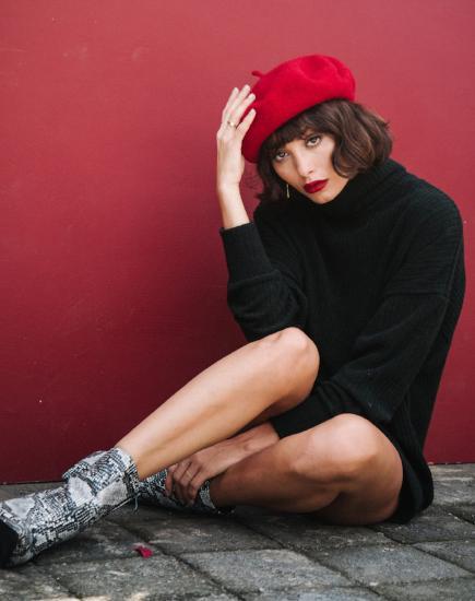 Afbeelding van Neve Trui in ribtricot Zwart