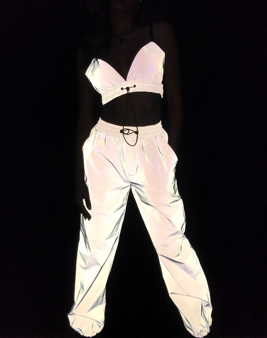 Afbeelding van Beval Jogger Broek in Reflecterend Zilver