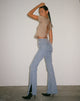 Afbeelding van Split Bootleg Jean in Light Wash