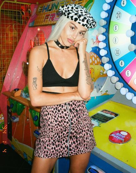 Afbeelding van Ring minirok in roze cheeta