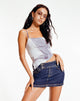 BEELD VAN Asteria Top in Denim Pocket