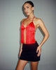 Arun Cami Top in Satijn Rood