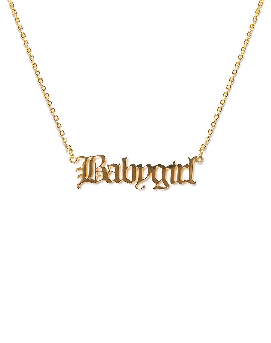 Afbeelding van Ketting in "Baby Girl" Goud